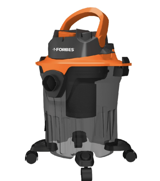 Eureka Forbes Wet & Dry Zeal Vacuum Cleaner with Large Dust Tank, 360° Swivel Wheels, 5 Meters Cord Length (Orange & Black, VCWET&DRYZEAL) - Image 2